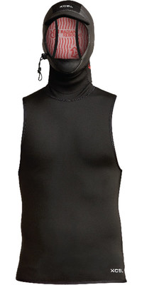 2024 Xcel Infiniti 2mm Neoprene Hooded Vest XW23ANR102H9 - Black