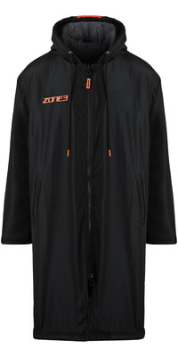 2024 Zone3 Recycled Parka Changing Robe CW23URPC - Black / Grey / Orange
