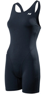 2023 Zone3 Womens OWS Renew Short Leg Kneeskin Swim Costume SW22WOWSK101 - Black