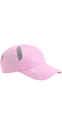 2024 2XU Run Cap UQ5685f - Pastel Pink / White