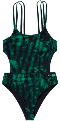 2024 Mystic Womens Jorun Cut Out Swimsuit 35109.240251 - Black / Green