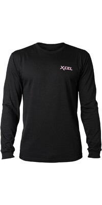 2024 Xcel Mens Throwback Long Sleeve Tee MATS6TBK - Black