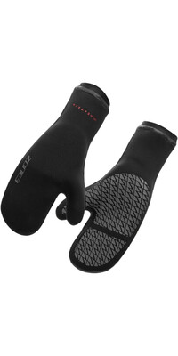 2024 Zone3 Thermo Tech Warmth Swim Mitts NA24UHTM101 - Black / Silver / Red