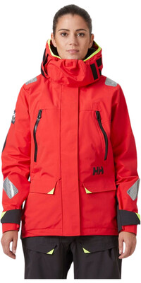 2025 Helly Hansen Womens Skagen Offshore Jacket 34257 Alert Red
