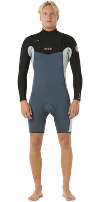 Rip Curl Dawn Patrol Chest Zip Springsuit Für Herren – Kurzarm-Neoprenanzug Zum Surfen