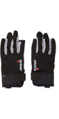 2021 Musto Essential Sailing 3 Finger Gloves AUGL002 - Black