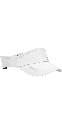 2023 2XU Run Visor White UQ5686f