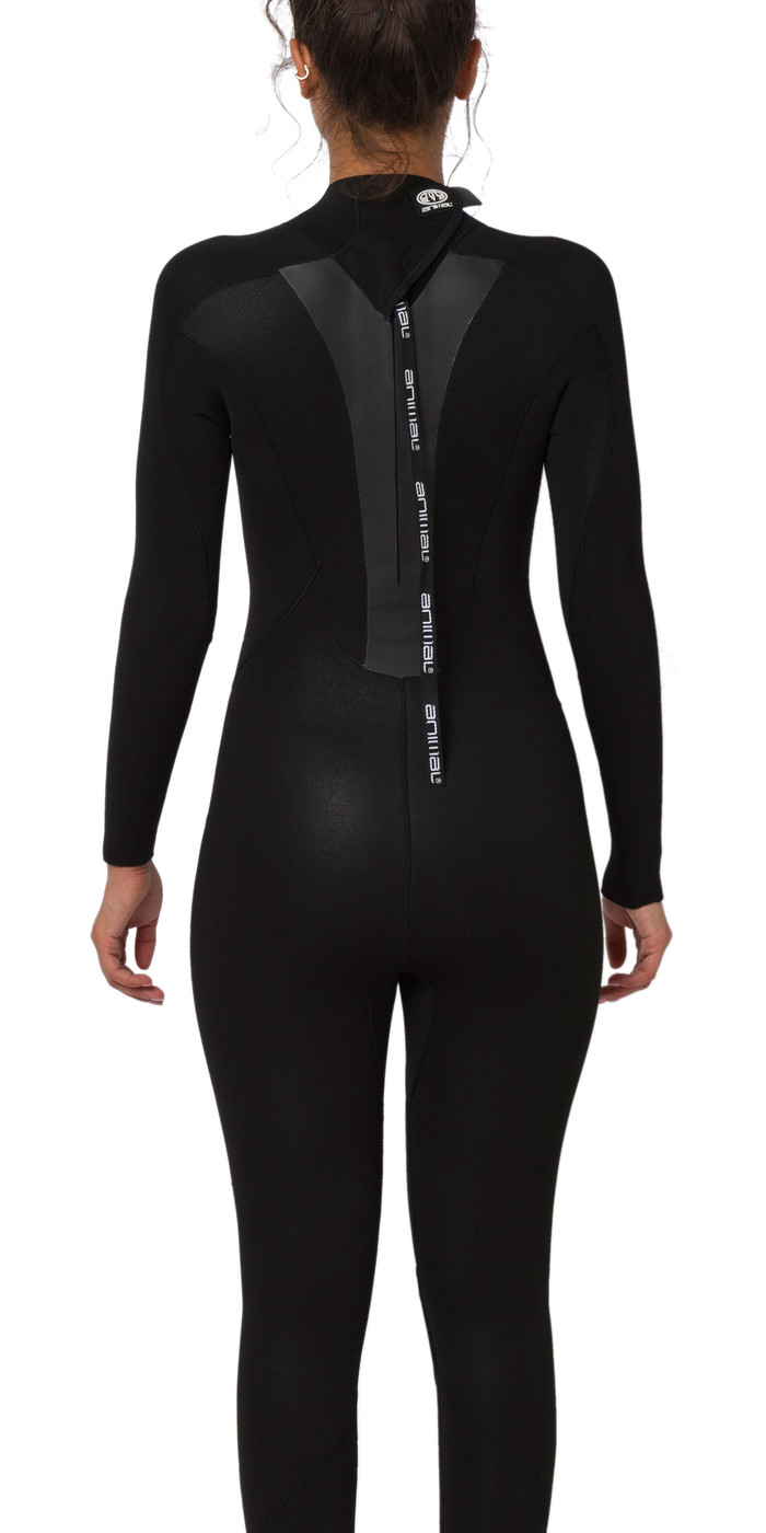 2020 Animal Womens Lava 4/3mm Back Zip Wetsuit AW0SS301 Black
