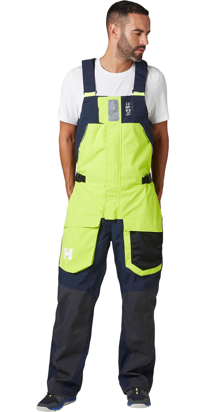 2021 Helly Hansen Mens Skagen Offshore Bib Trousers 33908 Azid Lime