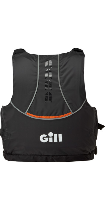 2021 Gill Junior Pro Racer Side Zip 50N Buoyancy Aid 4916J - Black / Orange