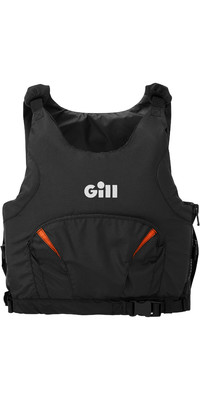 2023 Gill Junior Pro Racer Side Zip 50N Buoyancy Aid 4916J - Black / Orange