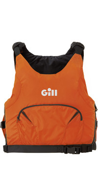 2023 Gill Junior Pro Racer Side Zip 50N Buoyancy Aid 4916J - Orange