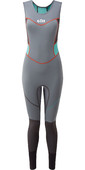 2021 Gill Womens Zenlite 2mm Flatlock Skiff Suit 5002W - Steel Grey