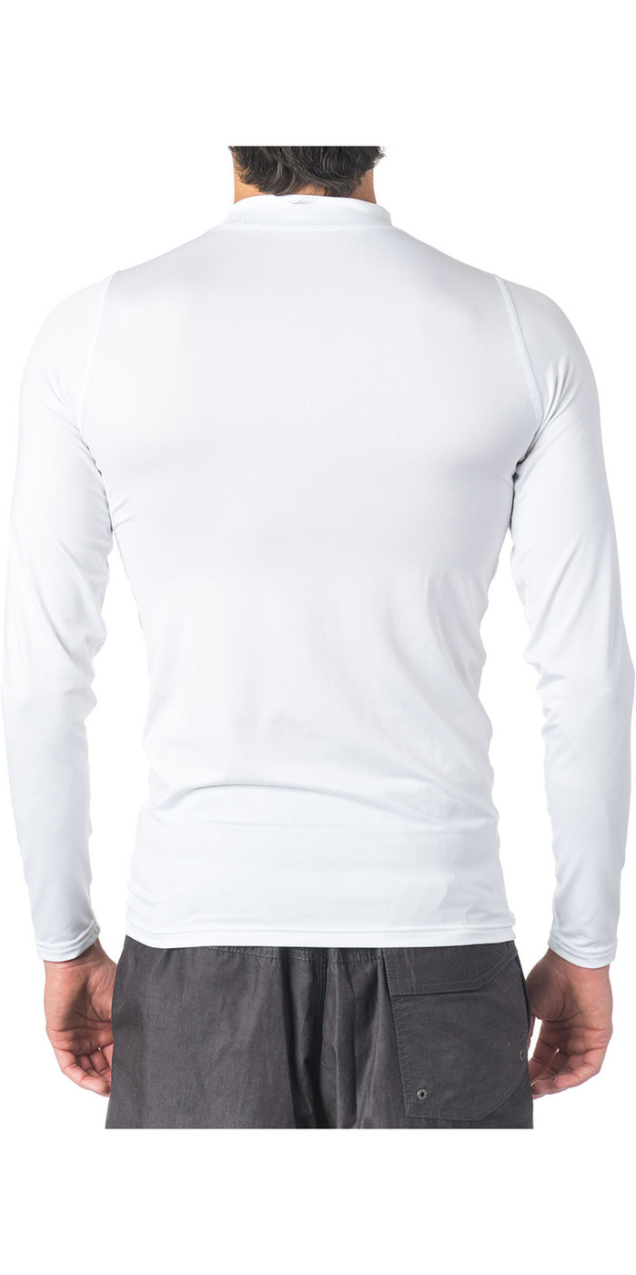 2020 Rip Curl Mens Corpo Long Sleeve UV Tee Rash Vest WLE8QM - White ...