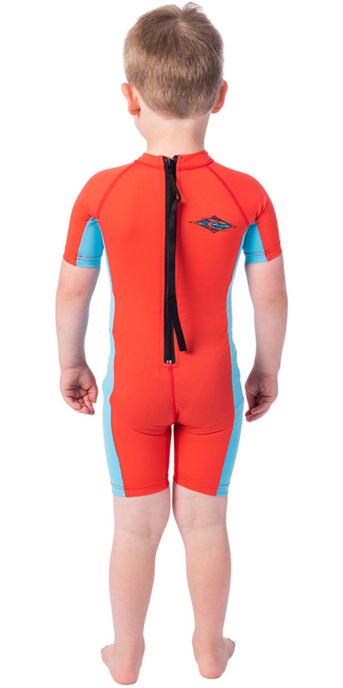 2020 Rip Curl Toddler Boys UV Sun Suit WLY9EO Red Wetsuits Rash