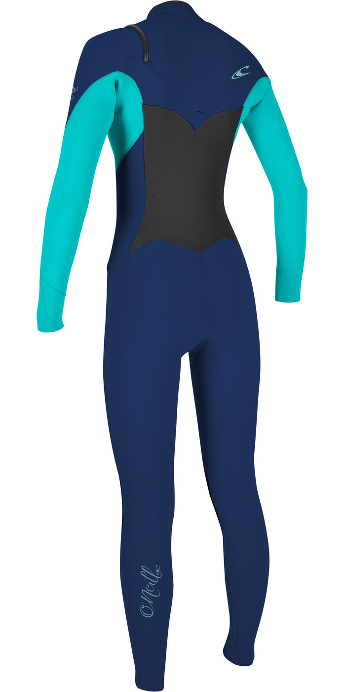 2021 O'Neill Womens Epic 3/2mm Chest Zip GBS Wetsuit 5355 - Navy ...