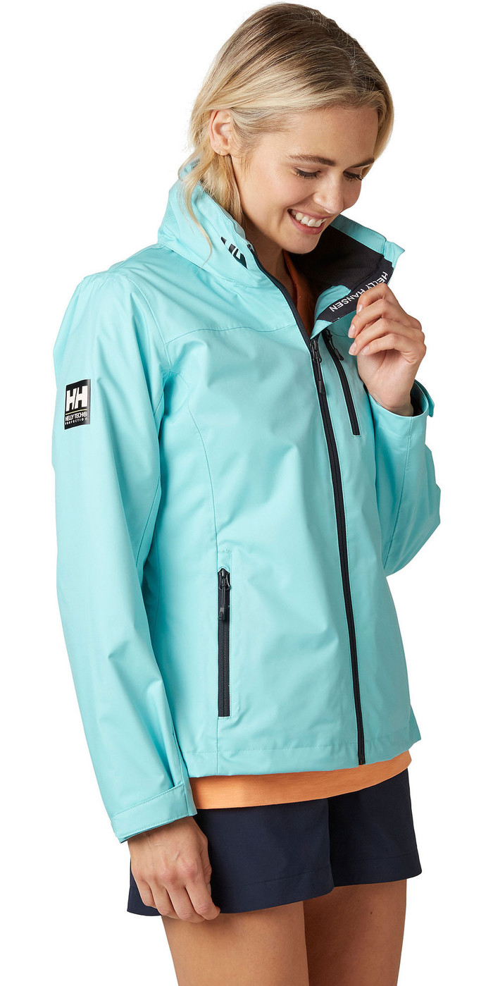 2021 Helly Hansen Womens Hooded Crew Mid Layer Jacket 33891 Glacier