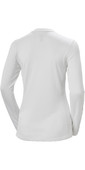 2022 Helly Hansen Womens Lifa Active Solen Long Sleeve Top 49352 - White