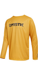 2022 Mystic Mens Star Long Sleeve Quickdry Rash Vest 35001220286 - Mustard