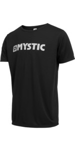 2022 Mystic Mens Star Short Sleeve Quickdry Rash Vest 35001220287 - Black