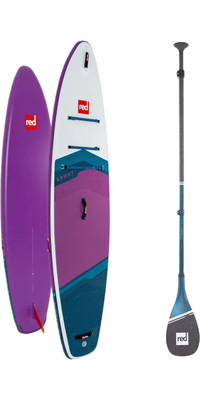 2024 Red Paddle Co 11'3'' Sport MSL Stand Up Paddle Board & Prime Lightweight Paddle 001-001-002-0061 - Purple