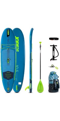 2023 Jobe Leona 10'6 Inflatable SUP Paddle Board Package 486423003 - Board, Bag, Pump, Paddle & Leash