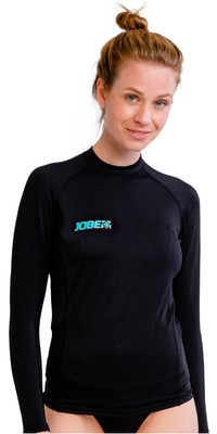2024 Jobe Womens Long Sleeve Rash Vest 544123002 - Black