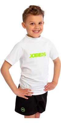2023 Jobe Junior Short Sleeve Rash Vest 544223003 - White