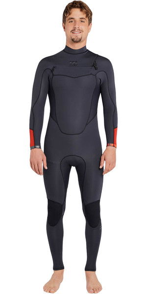 2018 Billabong Absolute Comp 3/2mm Chest Zip Wetsuit ASPHALT F43M21