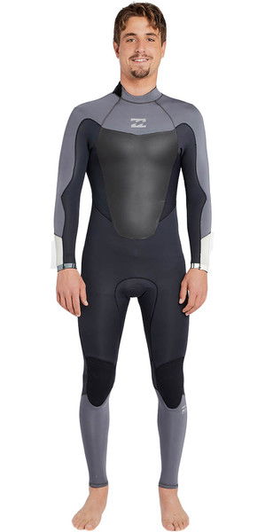 2018 Billabong Absolute Comp 4/3mm Back Zip Wetsuit ASPHALT F44M22