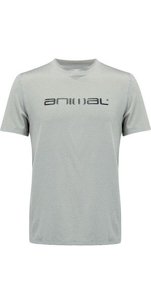 2018 Animal Latero Short Sleeve UV Protection Tee Grey Marl CL8SN022