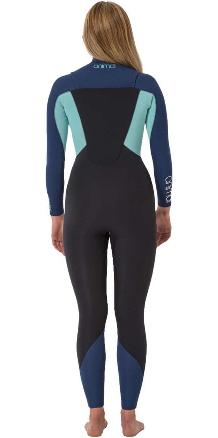 Animal Womens Phoenix 5/4/3mm GBS Chest Zip Wetsuit Black AW8WN303