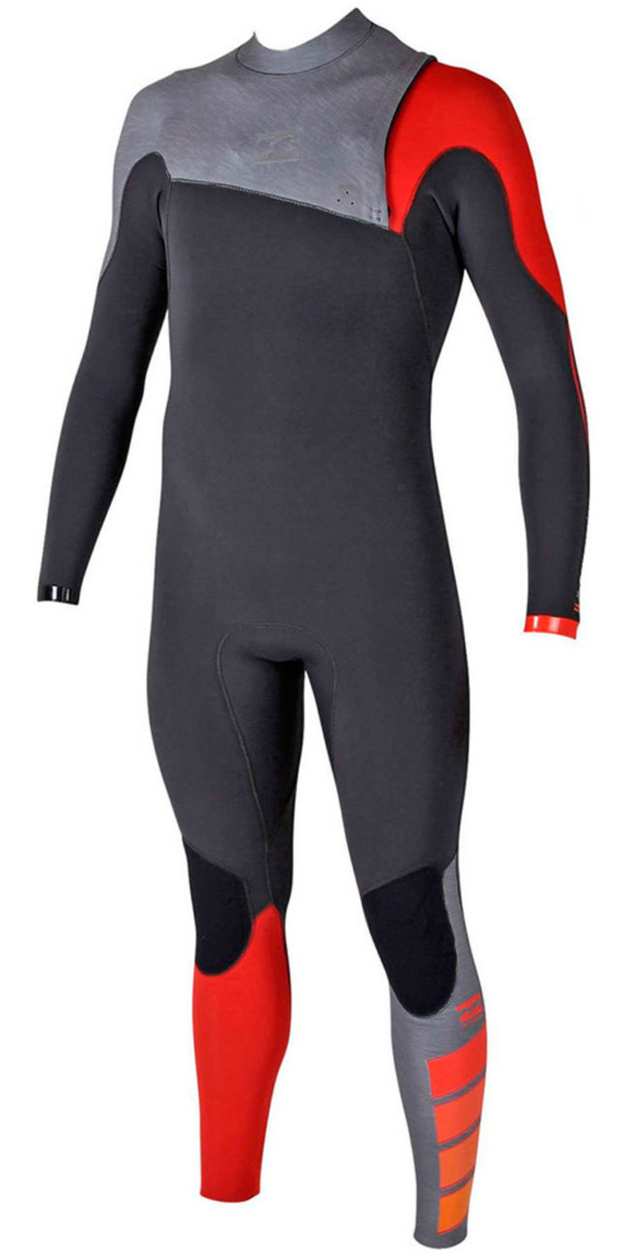 Billabong Furnace Pro 3/2mm Zipperless Wetsuit ORANGE Z43M02 Wetsuits