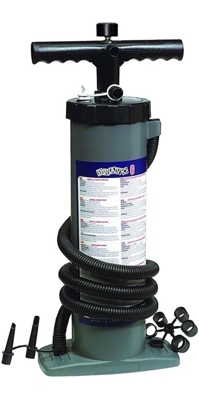 Bravo 6M Kayak / Inflatable High Pressure Double Action Stirrup Pump