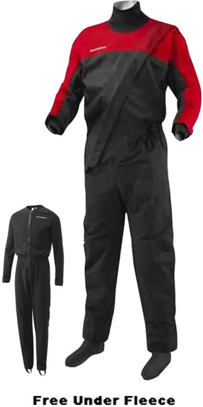 Crewsaver Corporate KIDS Drysuit Black/Red 6567 FREE UNDERFLEECE ...