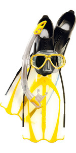 Cressi Adult Pluma Dive Set - Mask, Snorkel + Fins