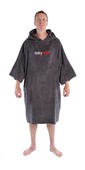 2021 Dryrobe Organic Cotton Hooded Towel Change Robe / Poncho - Slate Grey