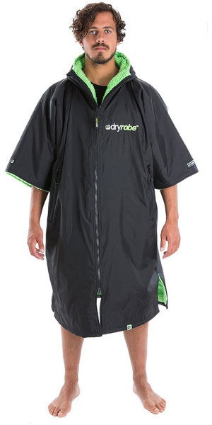2019 Dryrobe Advance - Short Sleeve Premium Outdoor Change Robe DR100 - L Black / Green