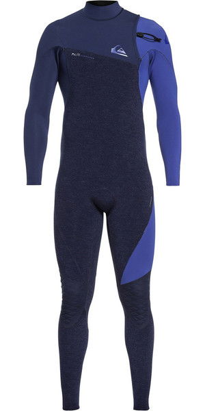 2019 Quiksilver Highline 3/2mm Zipperless Wetsuit Navy Heather EQYW103062