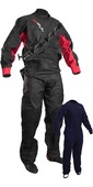 2021 GUL Junior Dartmouth Eclip Zip Drysuit With Underfleece GM0378-B5 - Black / Red