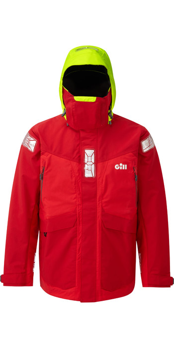 2021 Gill OS2 Mens Offshore Jacket Red OS24J
