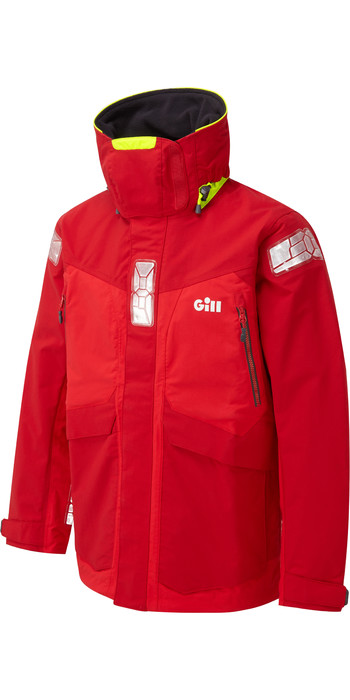 2021 Gill OS2 Mens Offshore Jacket Red OS24J