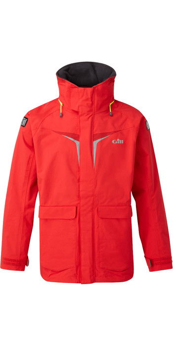 2021 Gill OS3 Mens Coastal Jacket BRIGHT RED OS31J