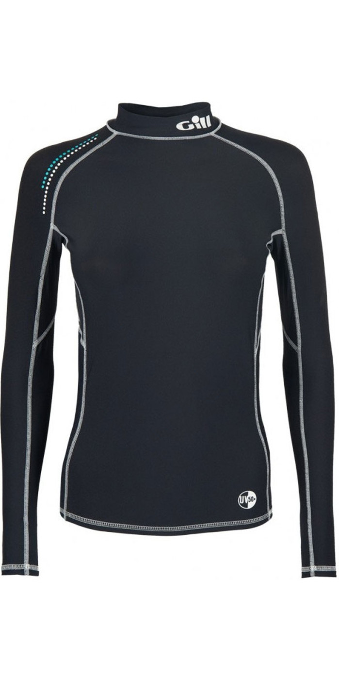 2020 Gill Womens Pro Long Sleeve Rash Vest Black 4430W Wetsuits