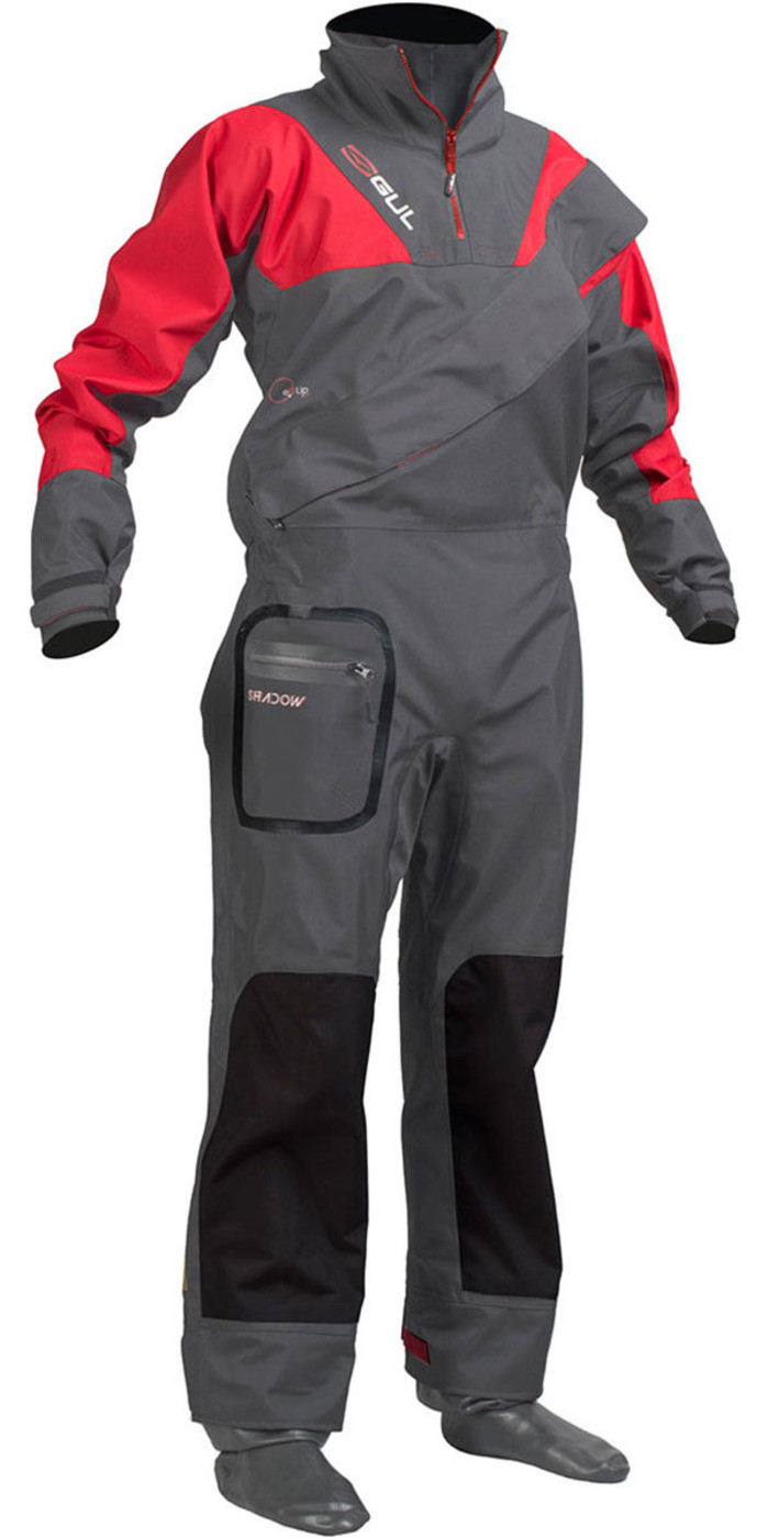 Gul Shadow Junior Front Zip Drysuit Charcoal / Red GM0351A8 Drysuits