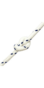 Kingfisher Matt Polyester Rope White / Blue MB0W1 - Price per metre
