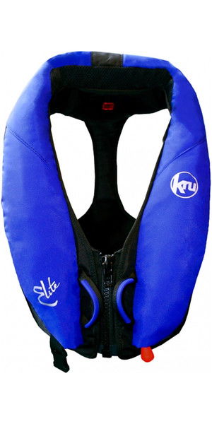 Kru Elite 195N Automatic Lifejacket With Harness + Hood Ocean Blue LIF7423