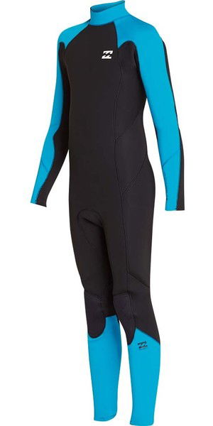 2018 Billabong Junior Furnace Absolute 5/4mm Back Zip Wetsuit Blue Lagoon L45B06