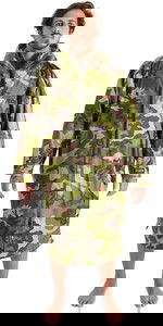 2020 Dryrobe Advance Long Sleeve Premium Outdoor Change Robe / Poncho DR104 - Camo / Grey