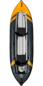2022 Aquaglide McKenzie 125 2 Person White Water Kayak AMWW2 - Navy / Orange